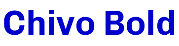 Chivo Bold font